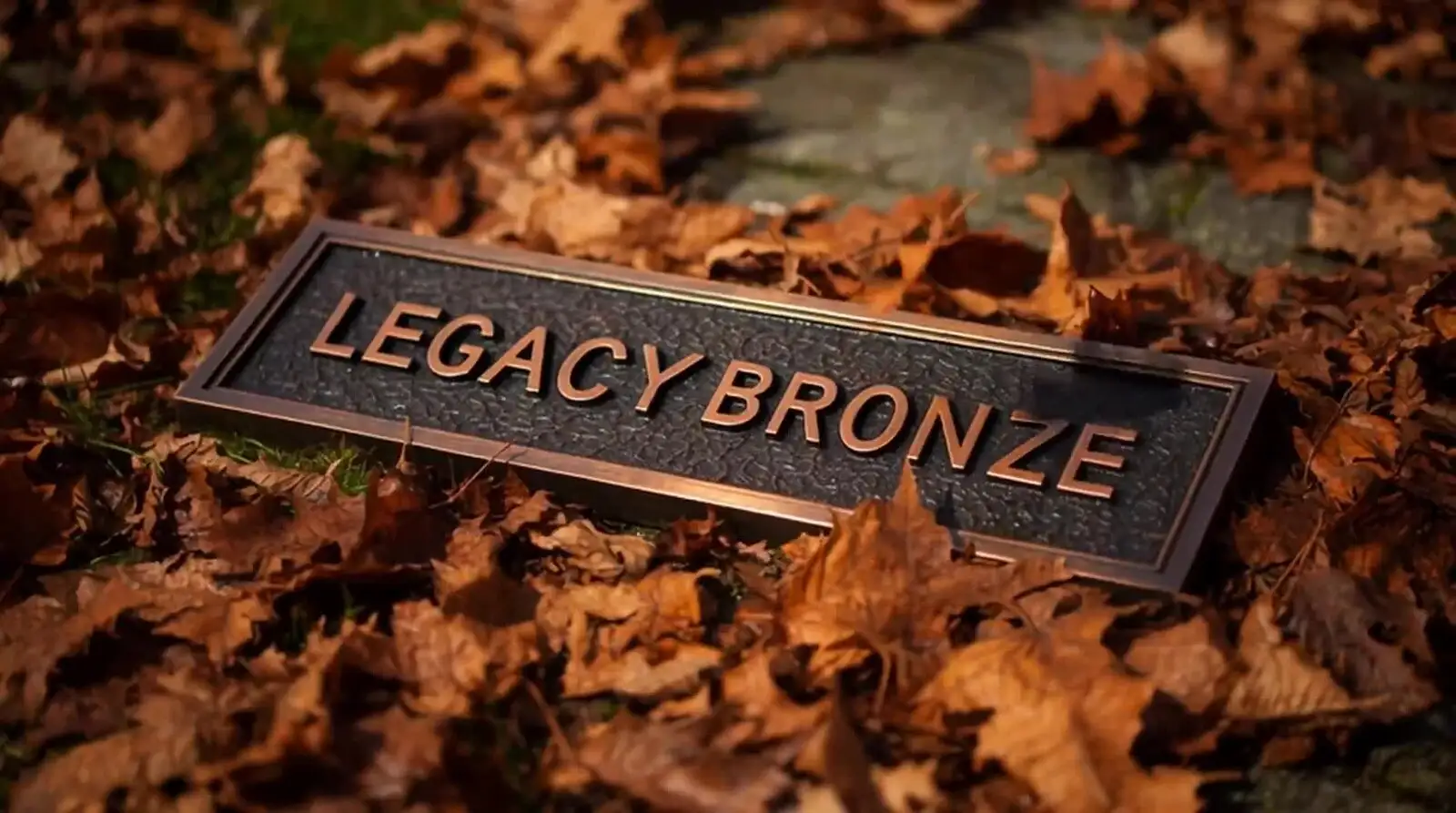 Custom bronze memorial plaque by Legacy Bronze